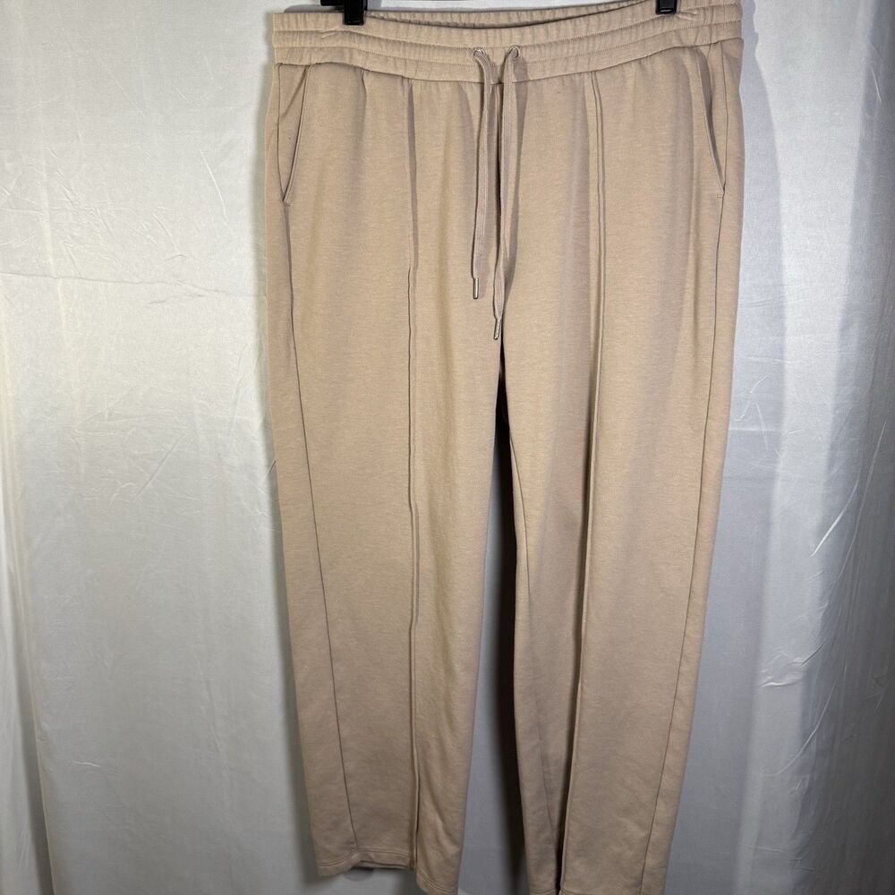 Liz Claiborne Women’s Pants Large Khaki Beige Pullon Straight Leg Casual Comfort